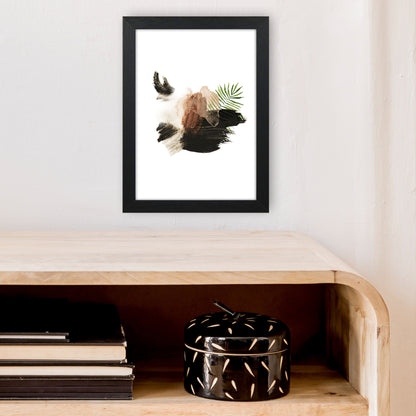 Exotic Abstract Shapes  Art Print by Pixy Paper A4 White Frame