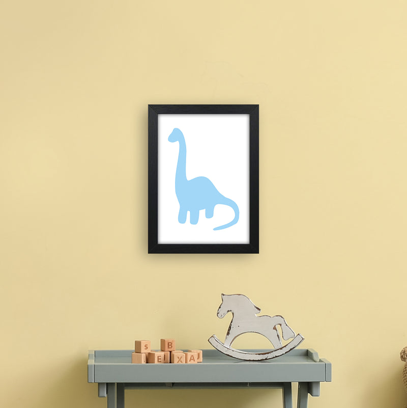 Brach Light Blue  Art Print by Pixy Paper A4 White Frame