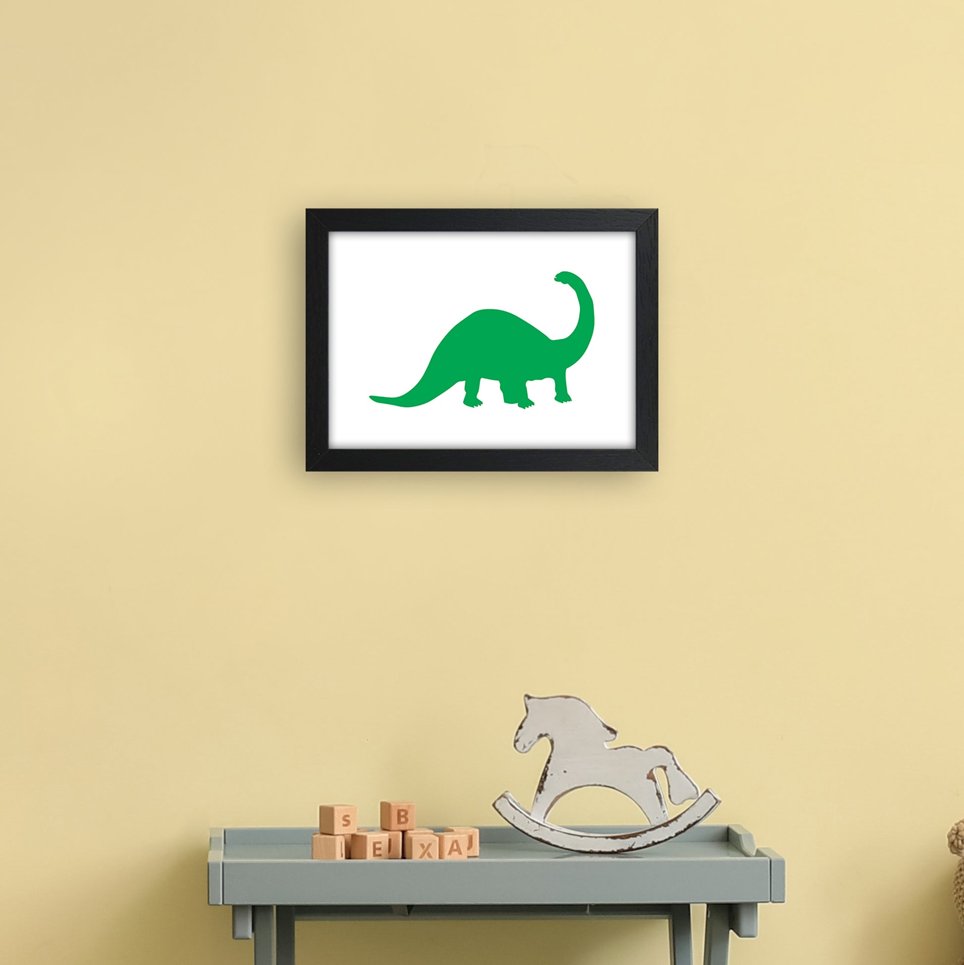 Sauro Green  Art Print by Pixy Paper A4 White Frame