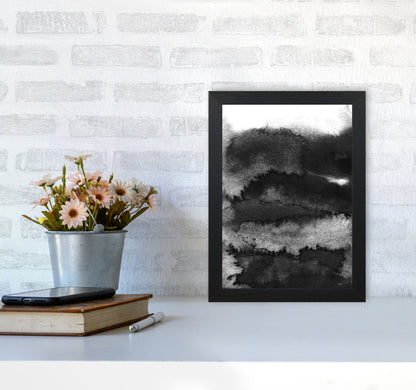 Majestic Monochrome Watercolour 16 Art Print by Pixy Paper A4 White Frame