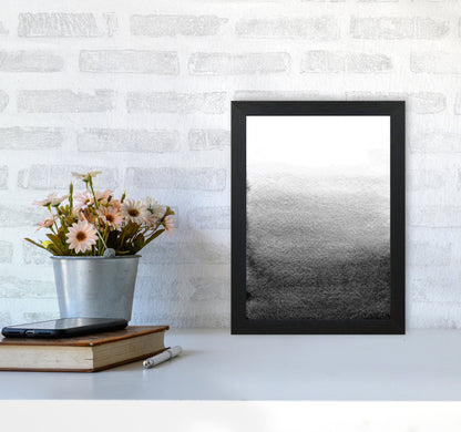Majestic Monochrome Watercolour 13 Art Print by Pixy Paper A4 White Frame