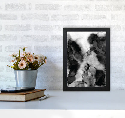 Majestic Monochrome Watercolour 11 Art Print by Pixy Paper A4 White Frame