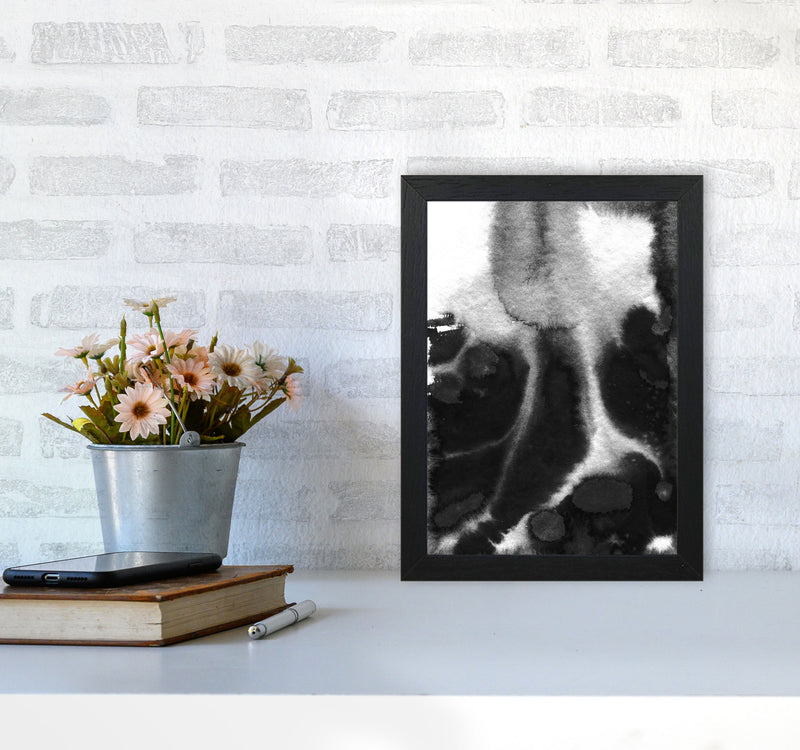 Majestic Monochrome Watercolour 20 Art Print by Pixy Paper A4 White Frame
