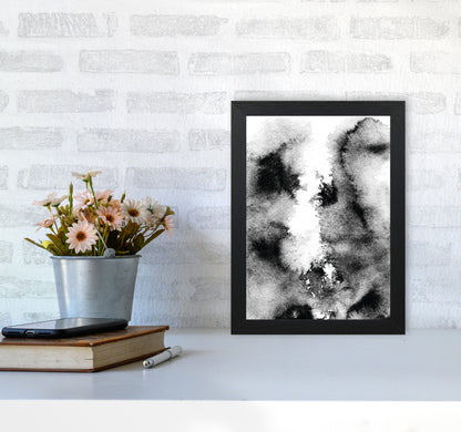 Majestic Monochrome Watercolour 10 Art Print by Pixy Paper A4 White Frame