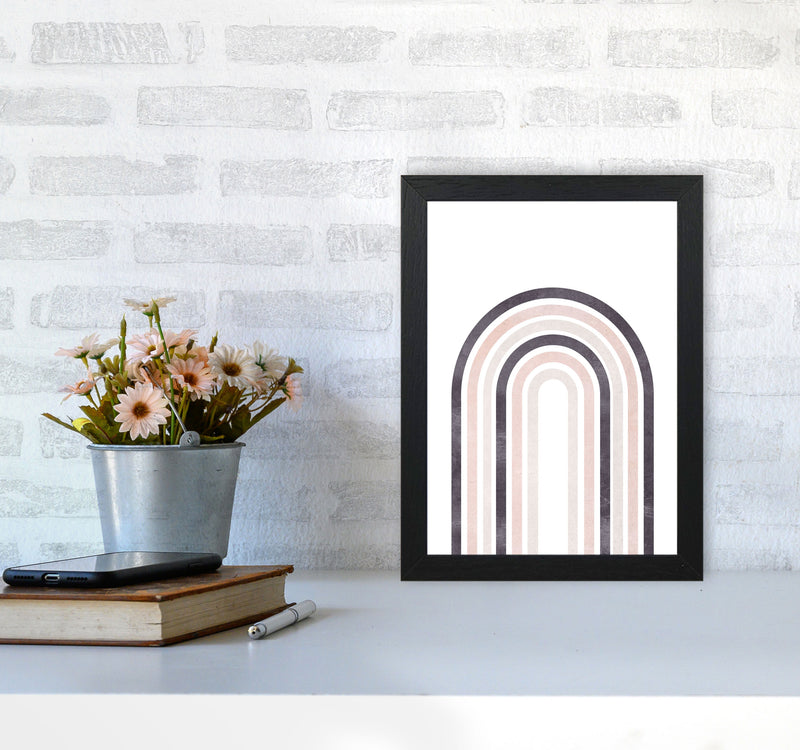 Rainbow pink cotton Art Print by Pixy Paper A4 White Frame