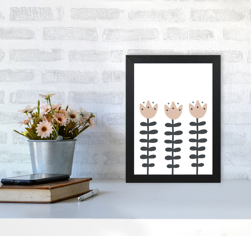 Inspired Flowers Art Print by Pixy Paper A4 White Frame