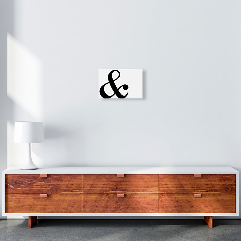 Ampersand Landscape Framed Typography Wall Art Print A4 Canvas