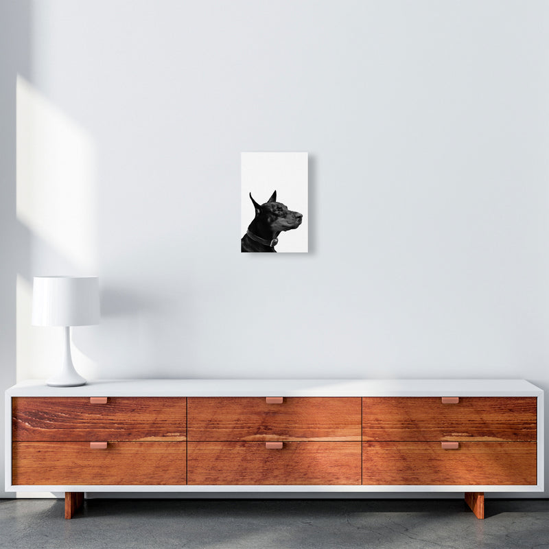 Black And White Dog Modern Print Animal Art Print A4 Canvas