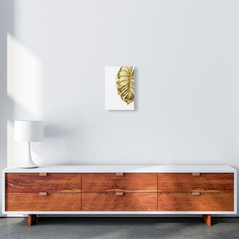 Gold Monstera Modern Print, Framed Botanical & Nature Art Print A4 Canvas