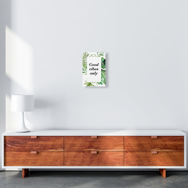 Good Vibes Only Exotic  Art Print by Pixy Paper A4 Canvas