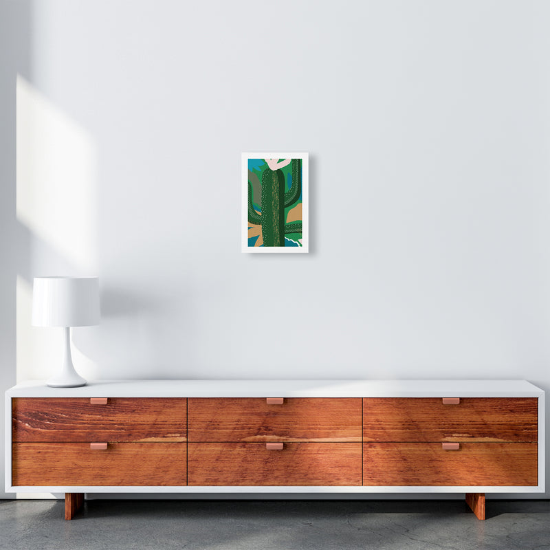 Cactus Jungle Abstract  Art Print by Pixy Paper A4 Canvas