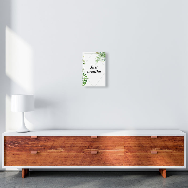 Just Breathe Exotic  Art Print by Pixy Paper A4 Canvas
