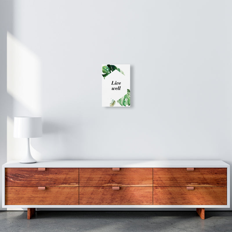Live Well Exotic  Art Print by Pixy Paper A4 Canvas