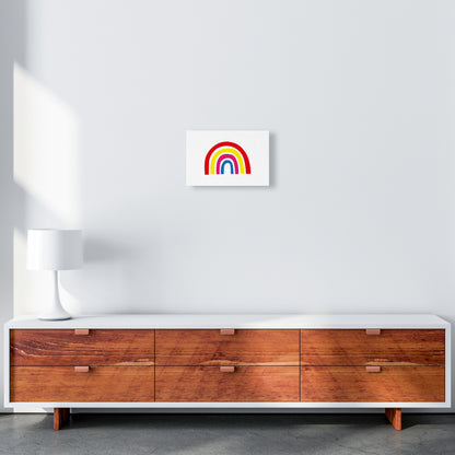 Rainbow Red  Art Print by Pixy Paper A4 Canvas