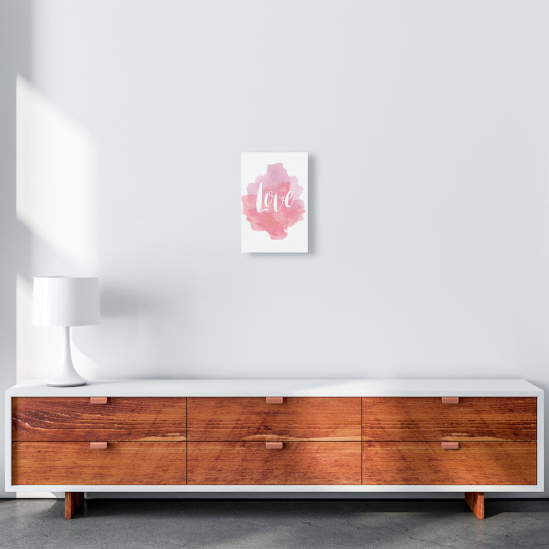 Love Watercolour  Art Print by Pixy Paper A4 Canvas