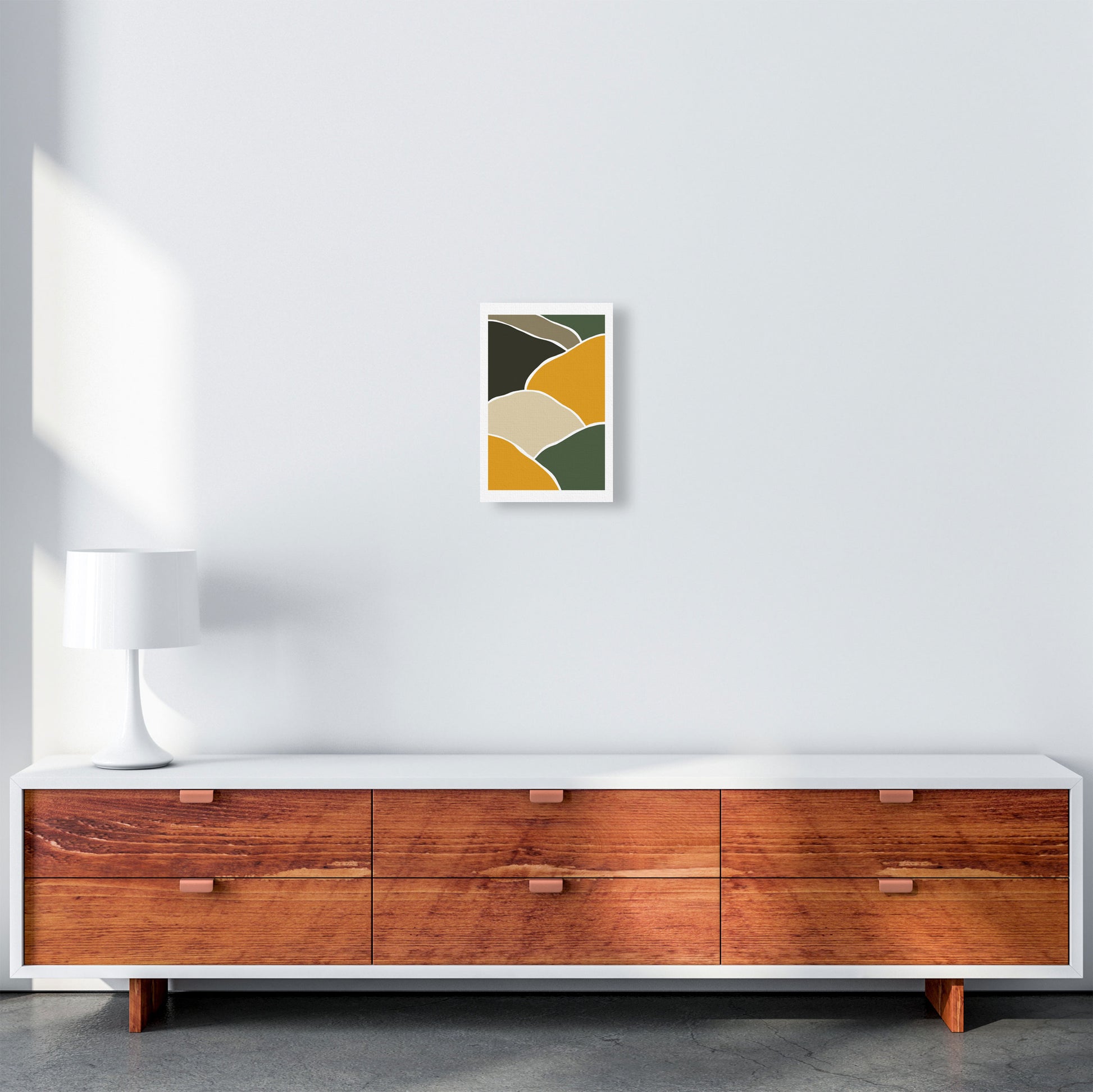 Wild Collection Hills Abstract Art Print by Pixy Paper A4 Canvas