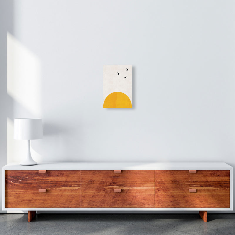 Rising sun Art Print by Pixy Paper A4 Canvas