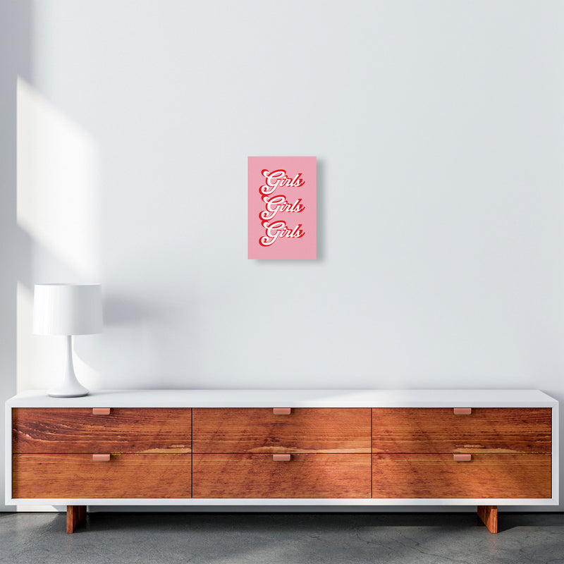 Girls Girls Girls Art Print by Pixy Paper A4 Canvas
