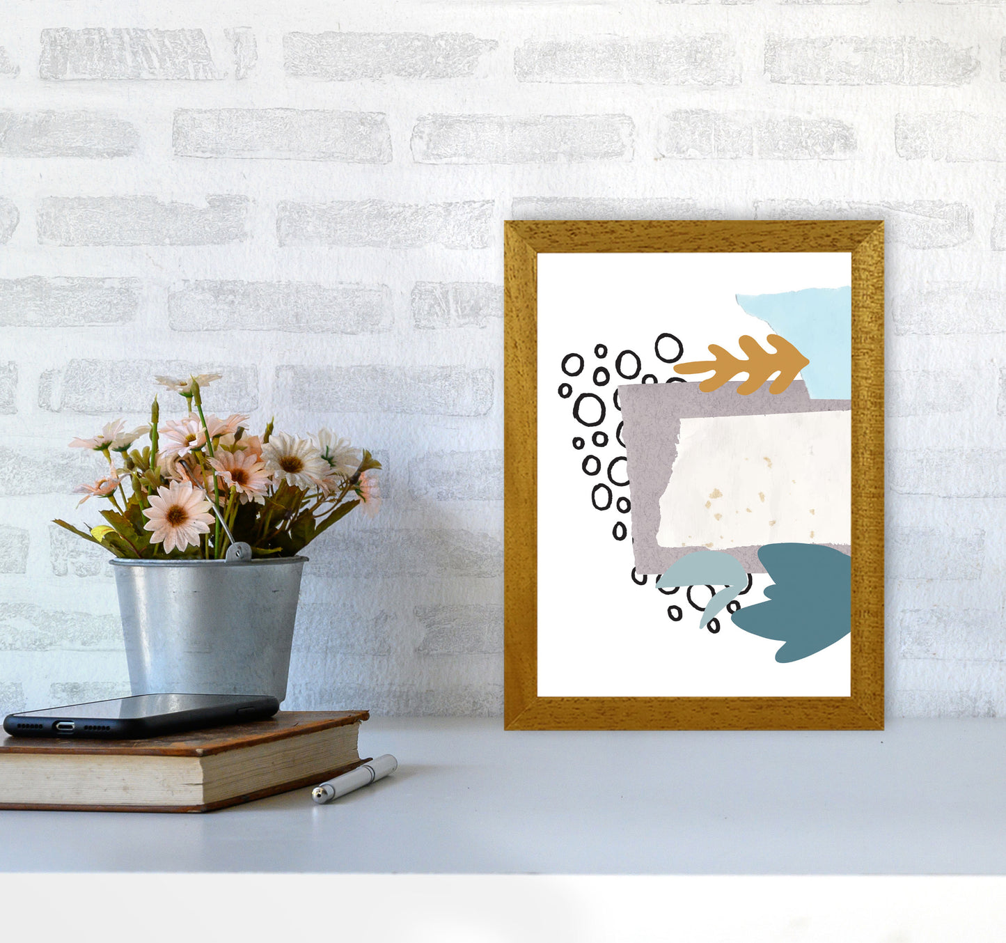 Reef Shapes Abstract 2 Modern Print A4 Print Only