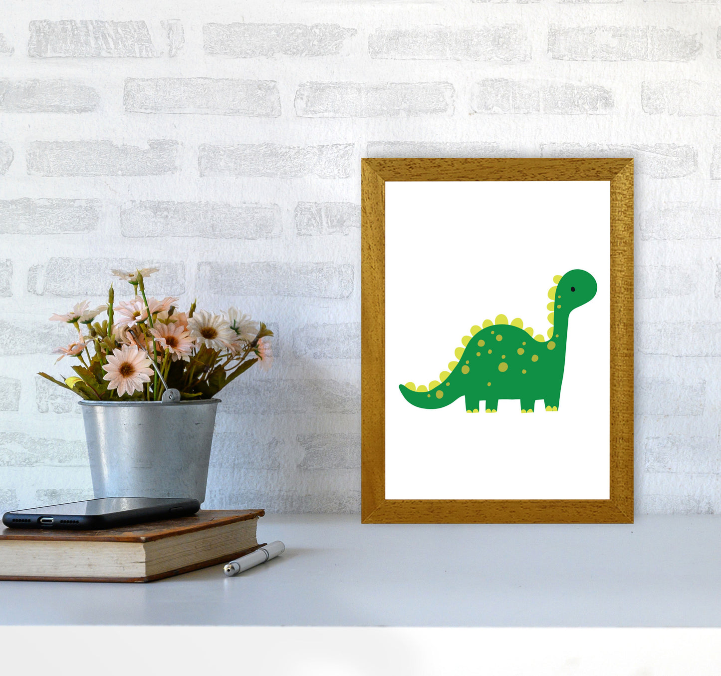 Children&#39;s Animals, Dino Modern Print A4 Print Only