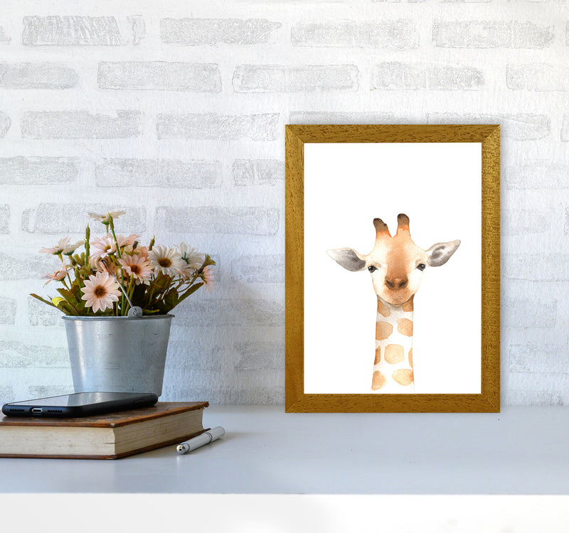 Forest Friends, Cute Giraffe Modern Print Animal Art Print A4 Print Only
