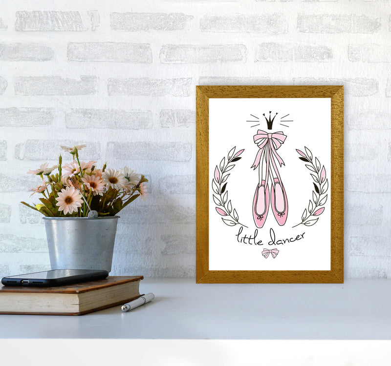 Little Dancer Shoes Framed Nursey Wall Art Print A4 Print Only