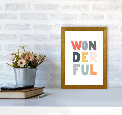Wonderful Colour Framed Nursey Wall Art Print A4 Print Only