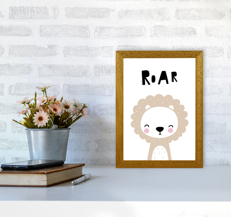 Lion Roar Modern Print Animal Art Print A4 Print Only