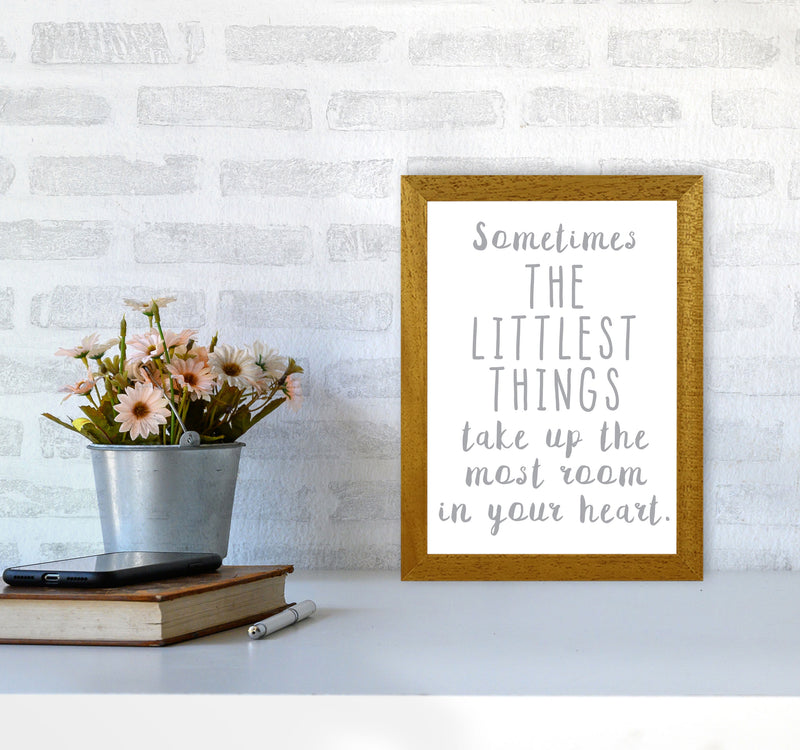 The Littlest Things Grey Modern Print A4 Print Only