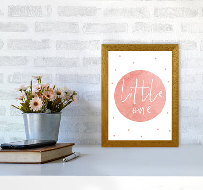 Little One Peach Watercolour Modern Print A4 Print Only