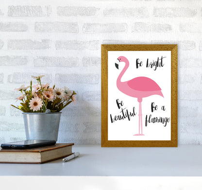 Be A Flamingo Modern Print Animal Art Print A4 Print Only