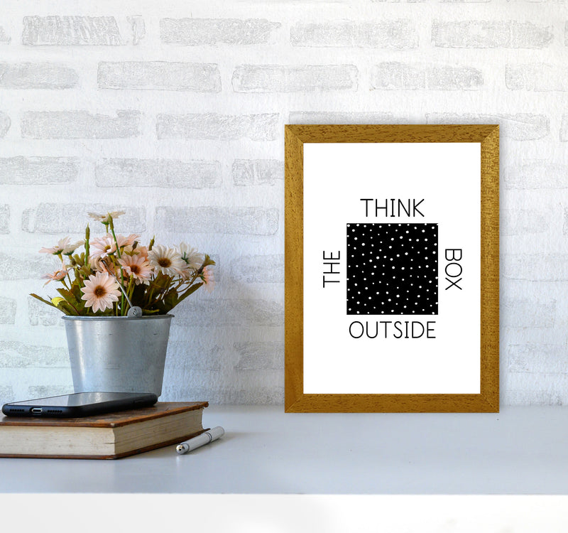 Think Outside The Box Modern Print A4 Print Only