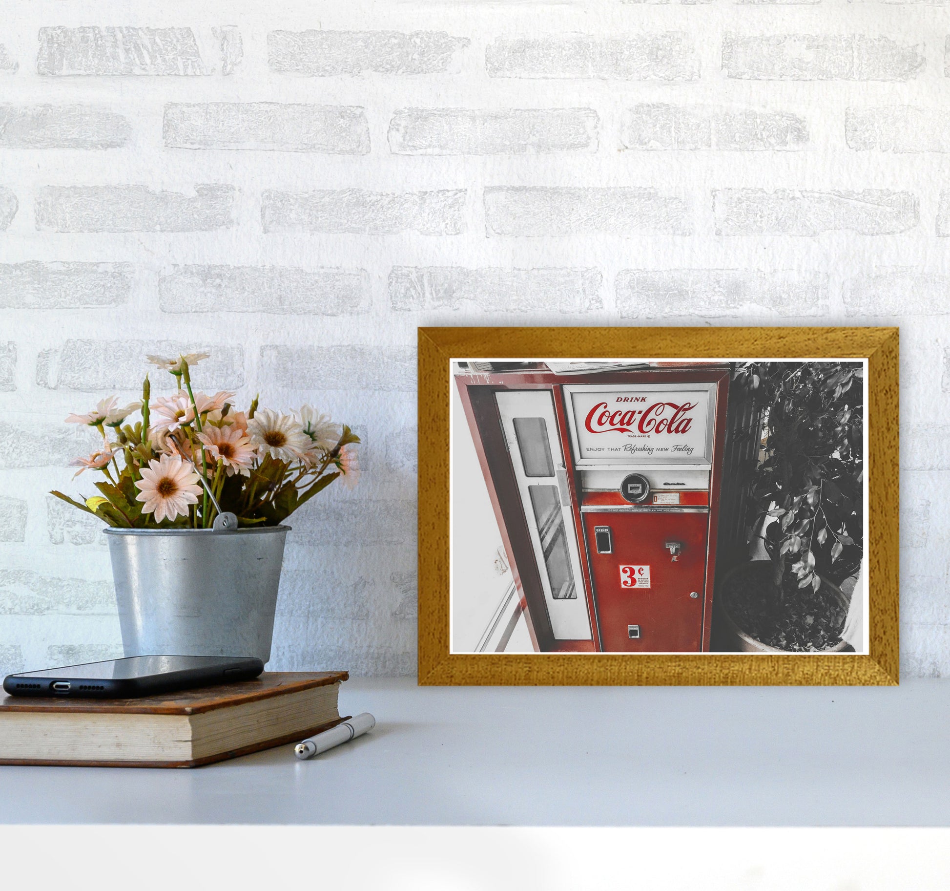 Coca Cola Vending Machine Modern Print A4 Print Only