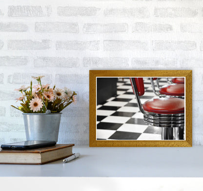 Vintage American Diner Modern Print A4 Print Only