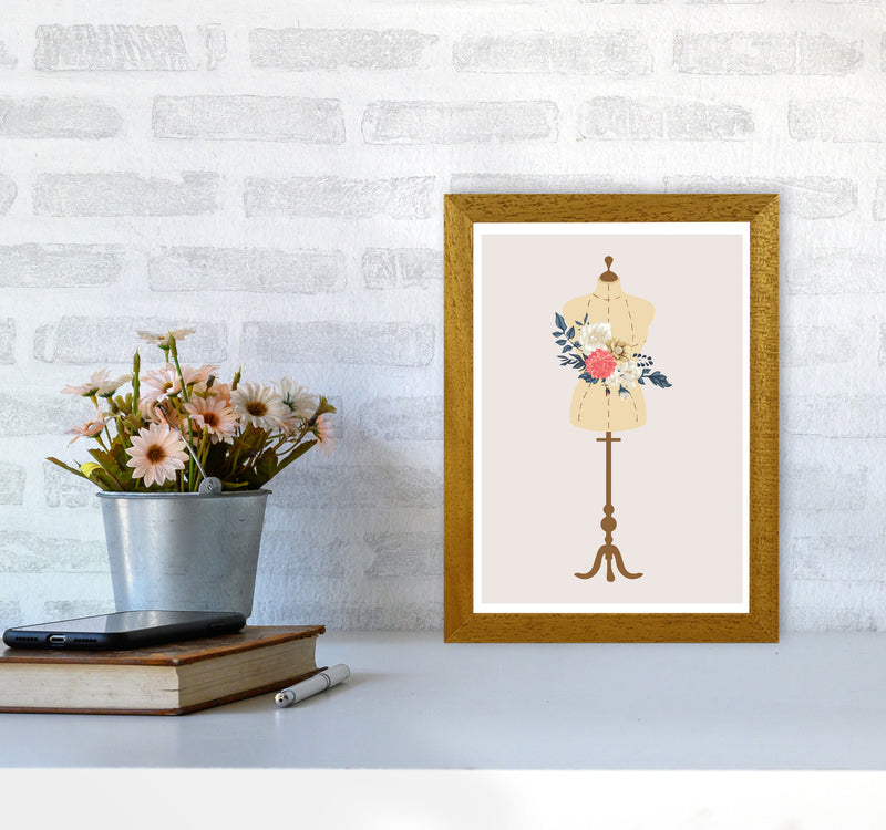 Floral Manikin Modern Print A4 Print Only