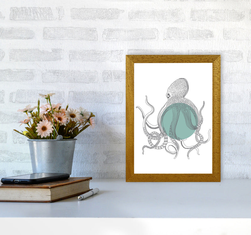 Marine Animals Octopus Modern Print Animal Art Print A4 Print Only