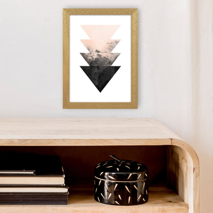 Nude And Black Watercolour 4 Art Print by Pixy Paper A4 Print Only