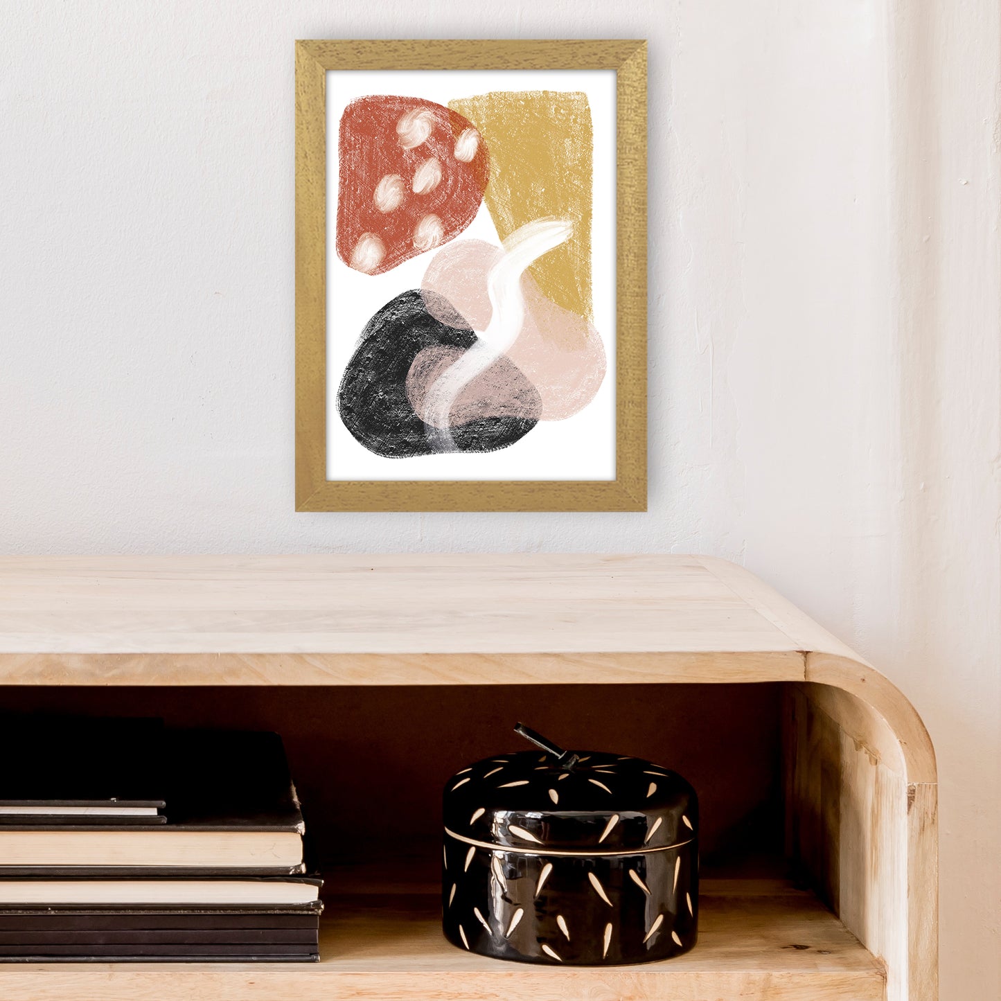 Dalia Chalk Mix Match Shapes  Art Print by Pixy Paper A4 Print Only
