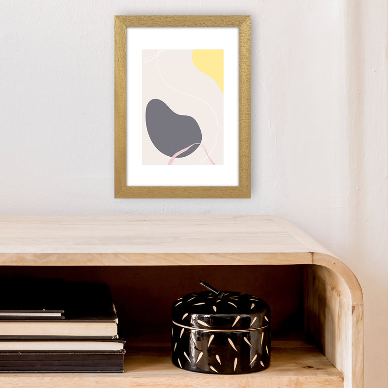 Mila Pink Abstract N19  Art Print by Pixy Paper A4 Print Only