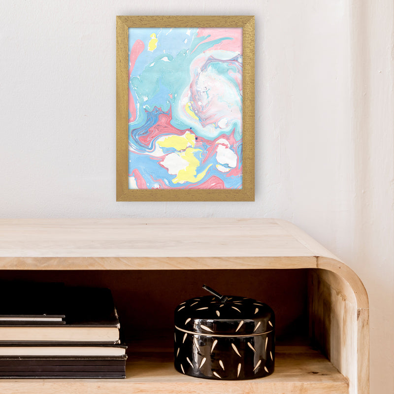 Liquid Mix Rainbow  Art Print by Pixy Paper A4 Print Only