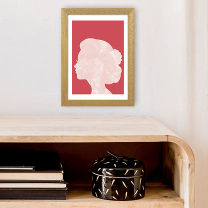 Marble Head Red  Art Print by Pixy Paper A4 Print Only