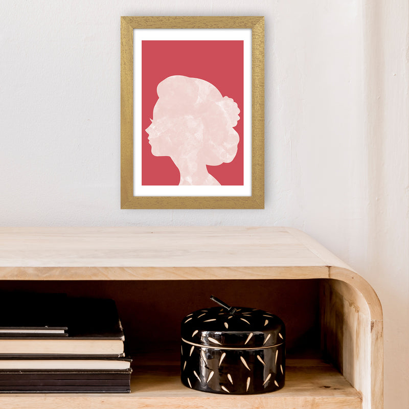 Marble Head Red  Art Print by Pixy Paper A4 Print Only