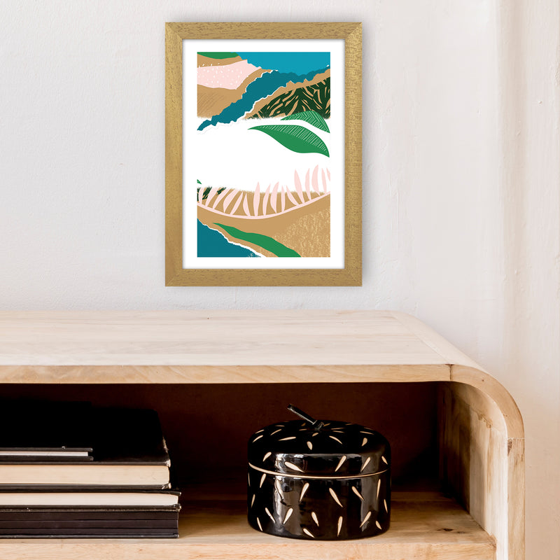 White Mixed Jungle Abstract  Art Print by Pixy Paper A4 Print Only