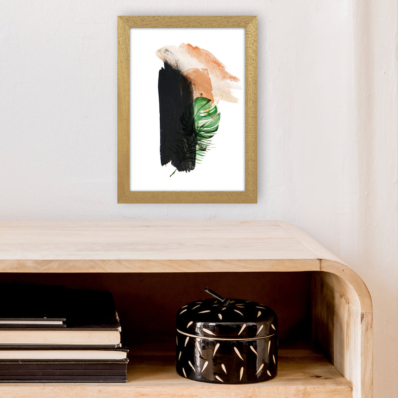 Exotic Abstract Strokes  Art Print by Pixy Paper A4 Print Only
