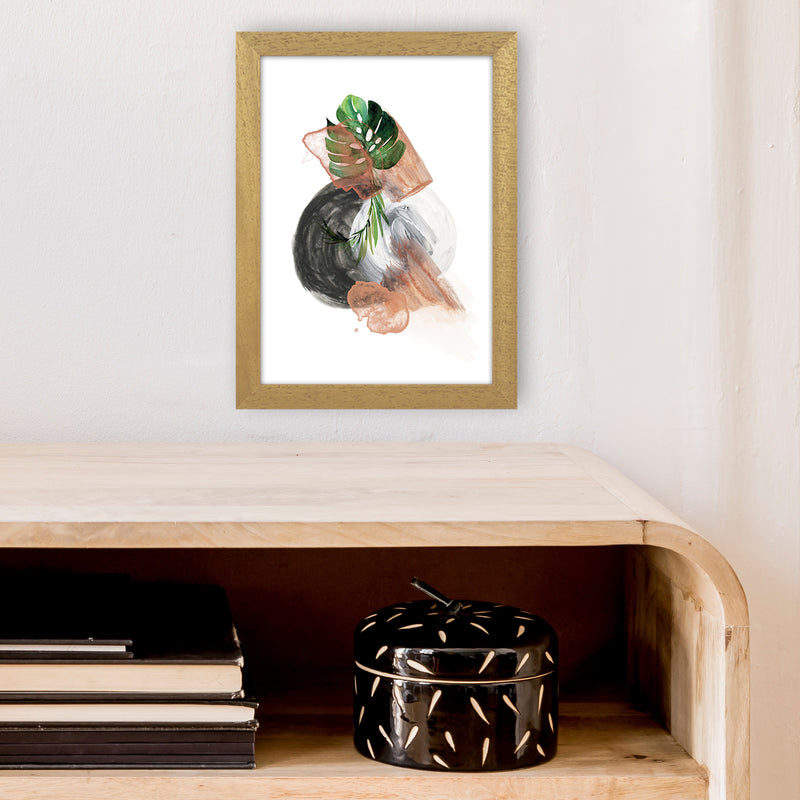 Round Exotic Abstract  Art Print by Pixy Paper A4 Print Only