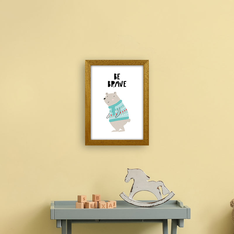 Be Brave Animal  Art Print by Pixy Paper A4 Print Only