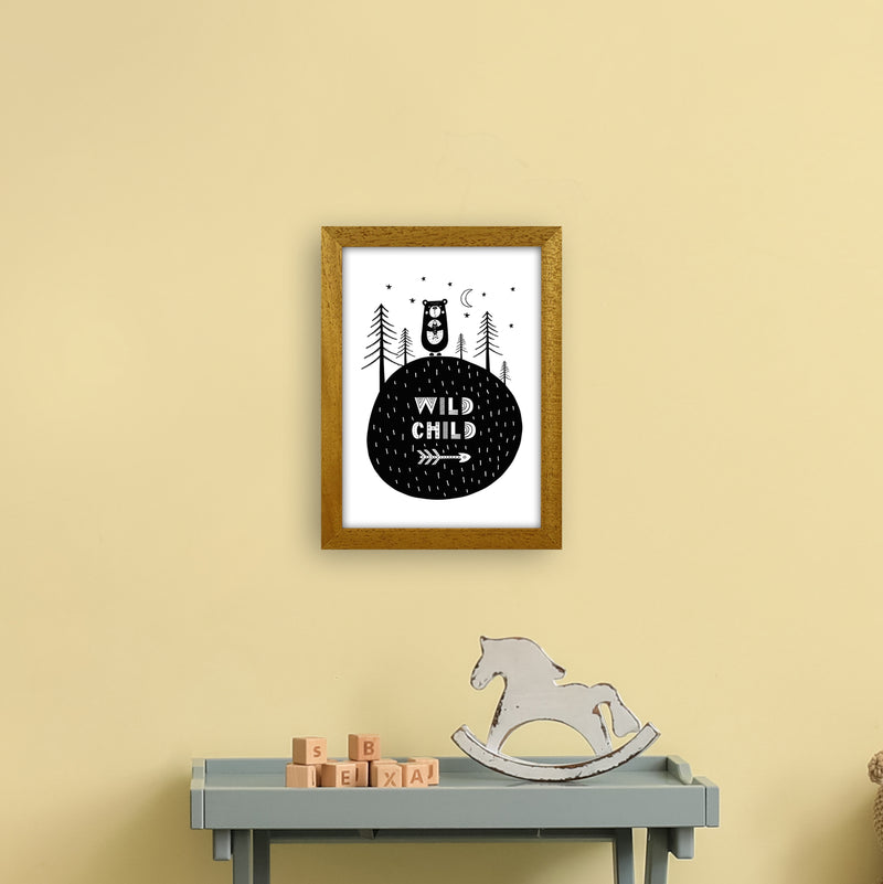 Wild Child Forest Bear  Art Print by Pixy Paper A4 Print Only