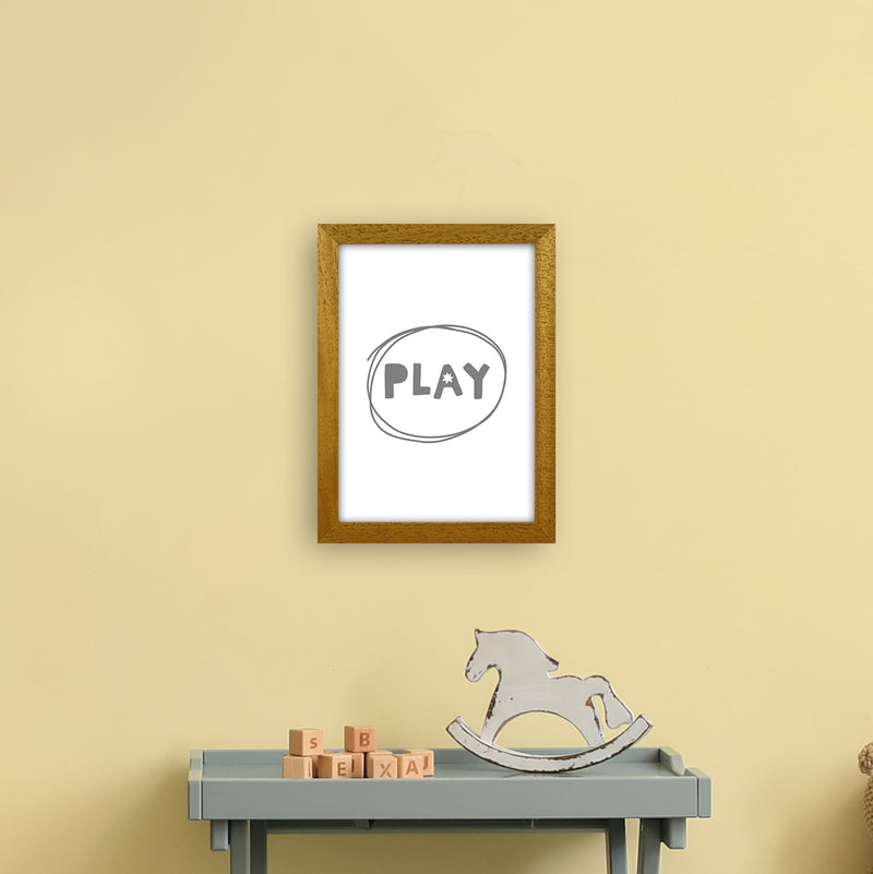 Play Super Scandi Grey  Art Print by Pixy Paper A4 Print Only