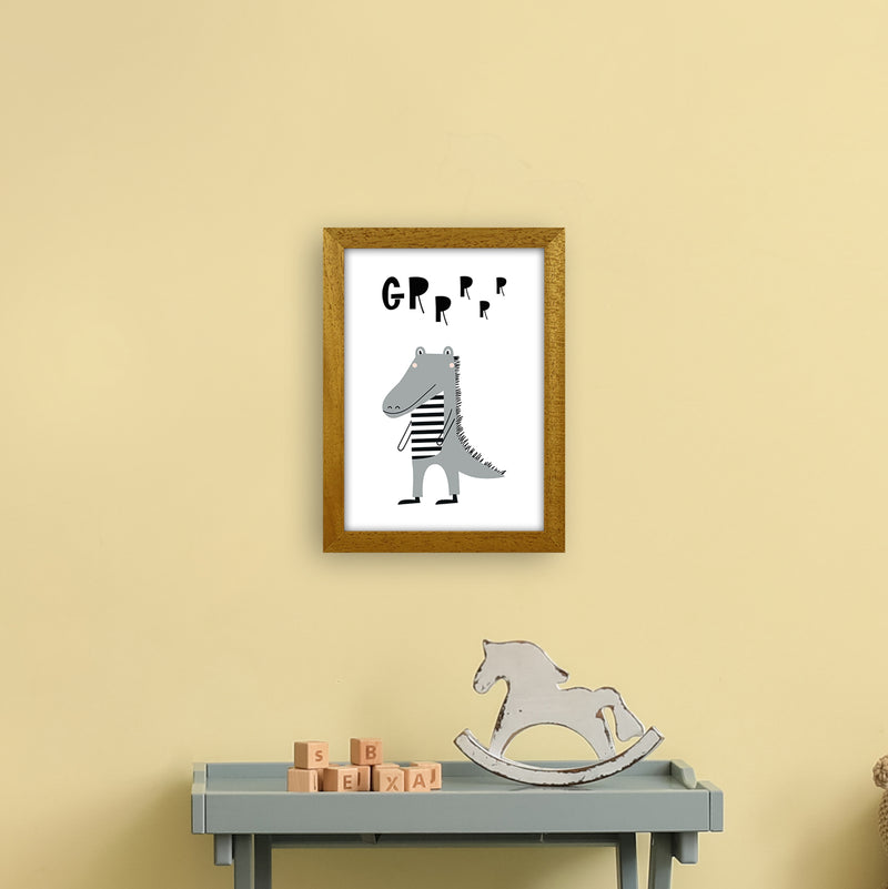 Grr Gator Animal Pop  Art Print by Pixy Paper A4 Print Only