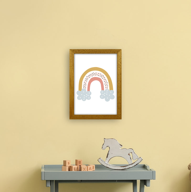 Rainbow With Clouds  Art Print by Pixy Paper A4 Print Only